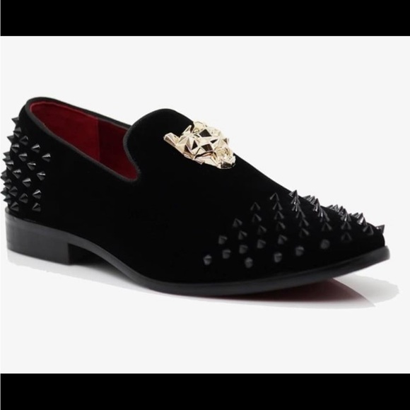 MEN'S VELVET SHOES: STYLISH SLIP-ON LOAFERS 8.5 - Picture 3 of 12